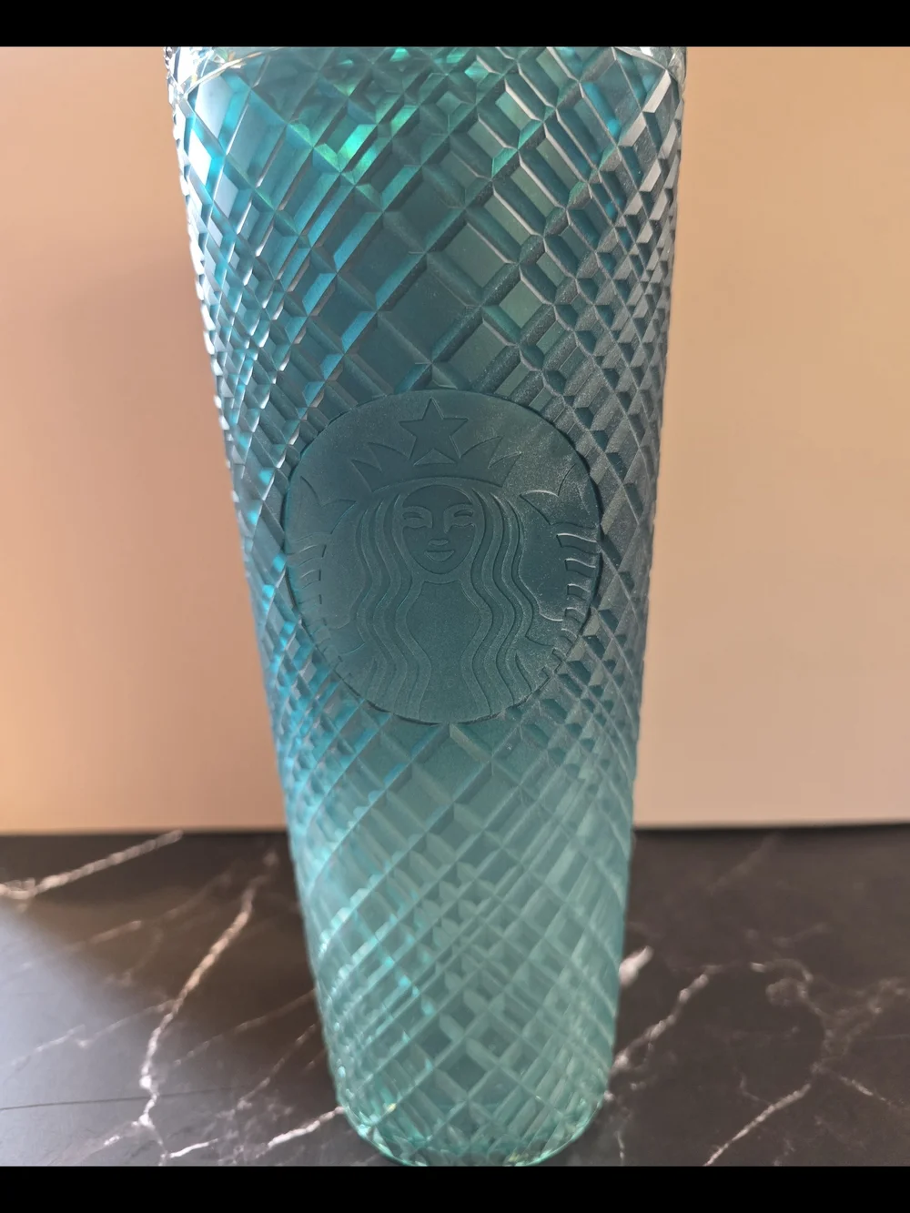 Starbucks 2023 Spring Teal Jade Green Ombre Jeweled Venti Tumbler 24oz